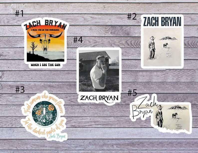 American Heartbreak Zach Bryan stickers , Zach Bryan stickers( Buy 3 Get 1 free ) 