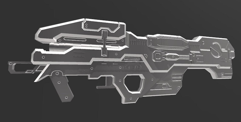 Halo 3 Spartan Laser 3D Model DIGITAL FILE DOWNLOAD Etsy
