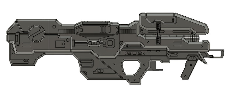 Halo 3 Spartan Laser 3D Model DIGITAL FILE DOWNLOAD Etsy