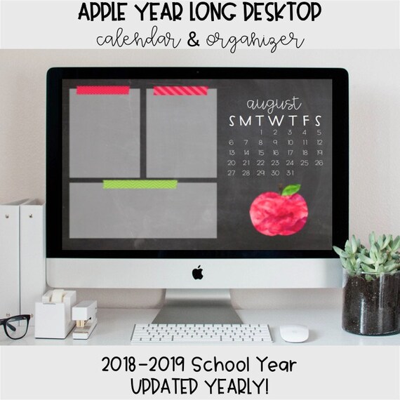 Apple Desktop Organizer Instant Download Organization Tool Etsy
