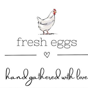 Fresh Eggs Carton Label