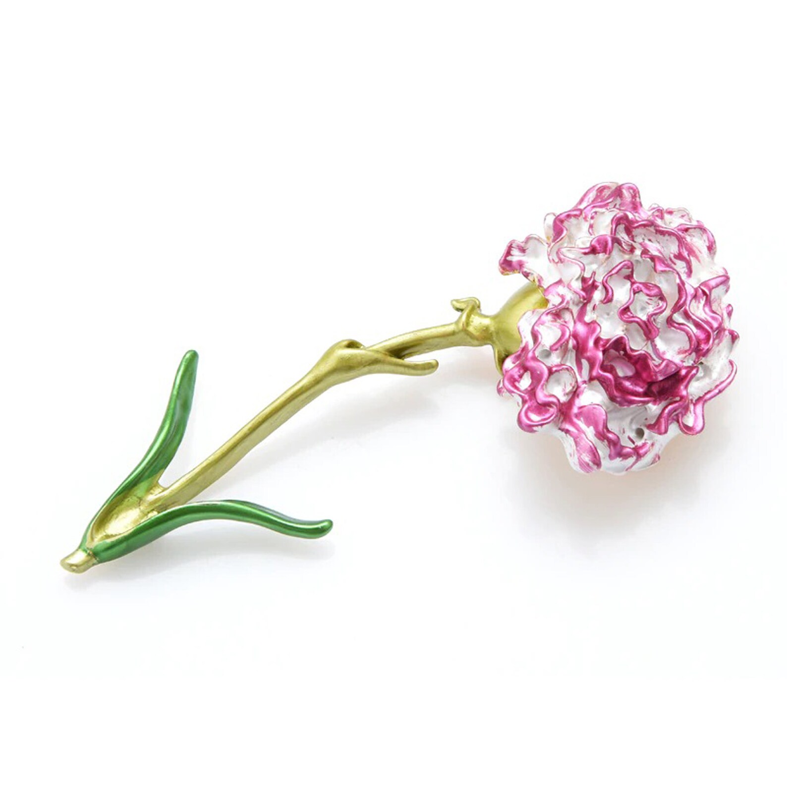 Carnation Flower Brooch Wedding Party Pin Etsy