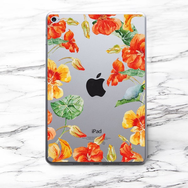 Orange Flowers iPad Mini 5 2019 Skin Floral iPad Air 3 2019 Decal Vivid iPad 12.9 2018 Sticker Vibrant iPad 11 Decal Mother iPad Gift US3185