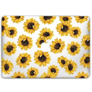 Sunflowers MacBook Decal MacBook Pro Case MacBook Air Case Sunflower MacBook Skin Laptop Skin MacBook Air MacBook Pro Skin Floral US3106 image 1