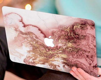 Red Marble Macbook Pro Case 16 Inch 2018 Macbook Air 13 Inch Case 2017 Macbook Pro Case 13 Inch Gold Marble 15-Inch Macbook Pro Case US3434