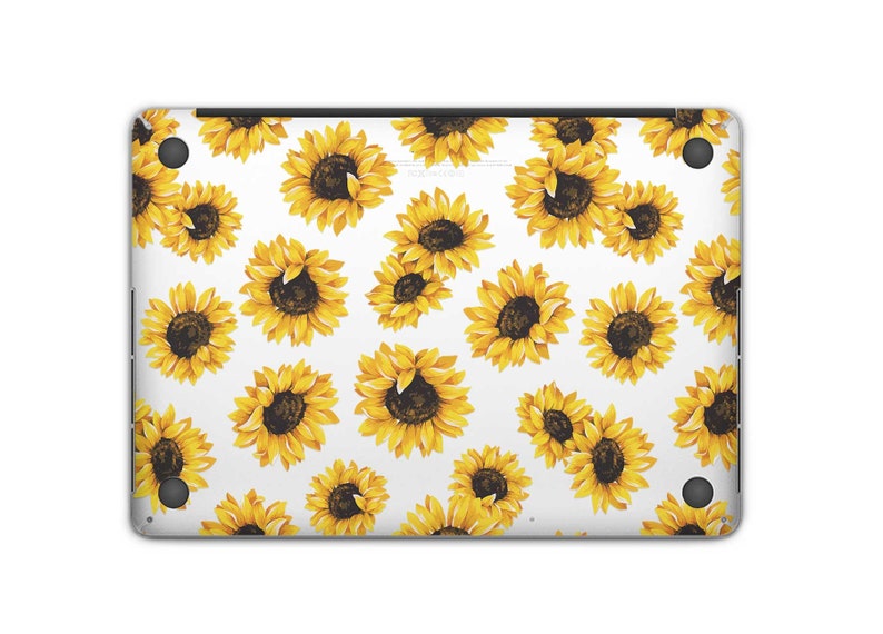 Sunflowers MacBook Decal MacBook Pro Case MacBook Air Case Sunflower MacBook Skin Laptop Skin MacBook Air MacBook Pro Skin Floral US3106 image 3