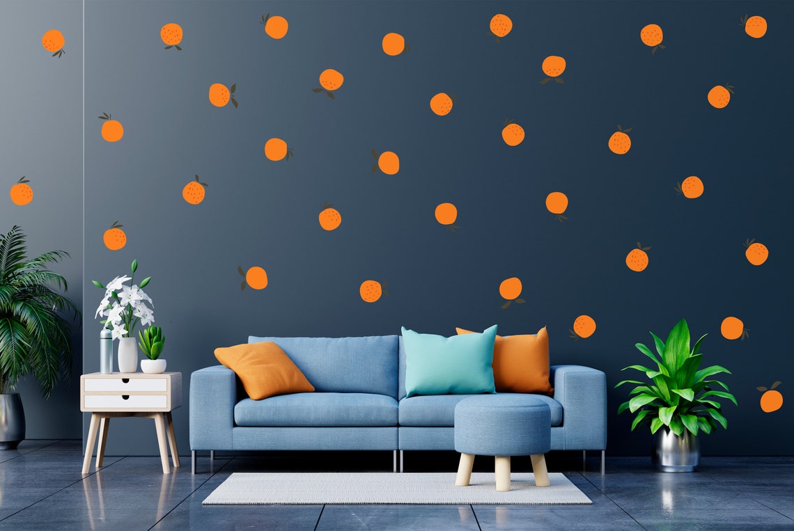 Orange Wall Decal Fruit Orange You Glad Wall Decals Fruits Etsy