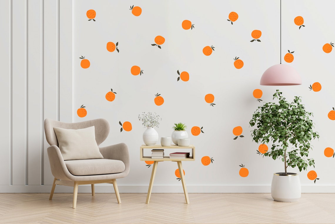 Orange Wall Decal Fruit Orange You Glad Wall Decals Fruits Etsy