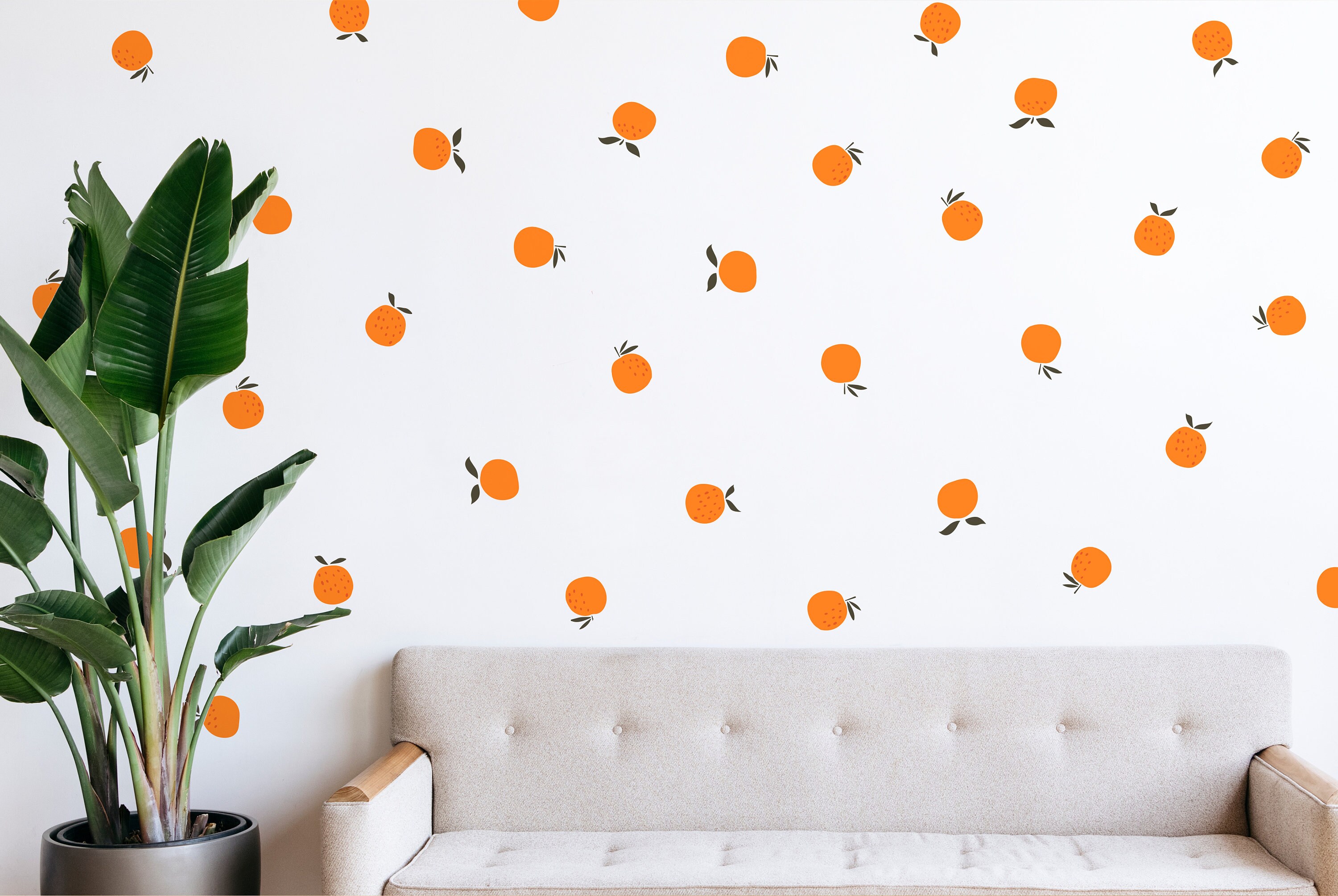 Orange Wall Decal Fruit Orange You Glad Wall Decals Fruits Etsy