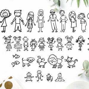 Free Free 345 Stick Family Svg Bundle SVG PNG EPS DXF File