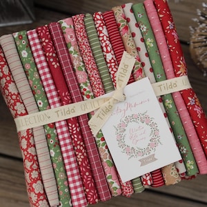 Tilda Creating Memories Winter FQ Bundle | Christmas Quilting Cotton