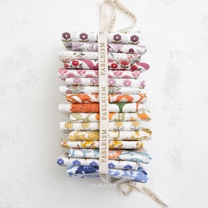 Fableism Indian Block Prints: Cottage | Fat Quarter Bundle | 100% Cotton