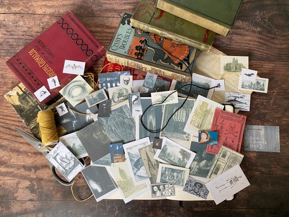 Dark Ephemera Pack 2, Gothic Horror Scrapbook Supplies