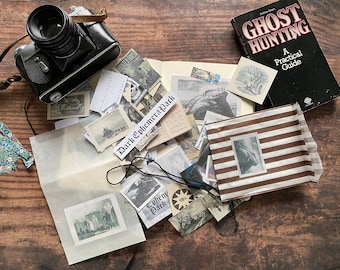 Dark Ephemera Paper Pack, Gothic Horror Scrapbooking Supplies