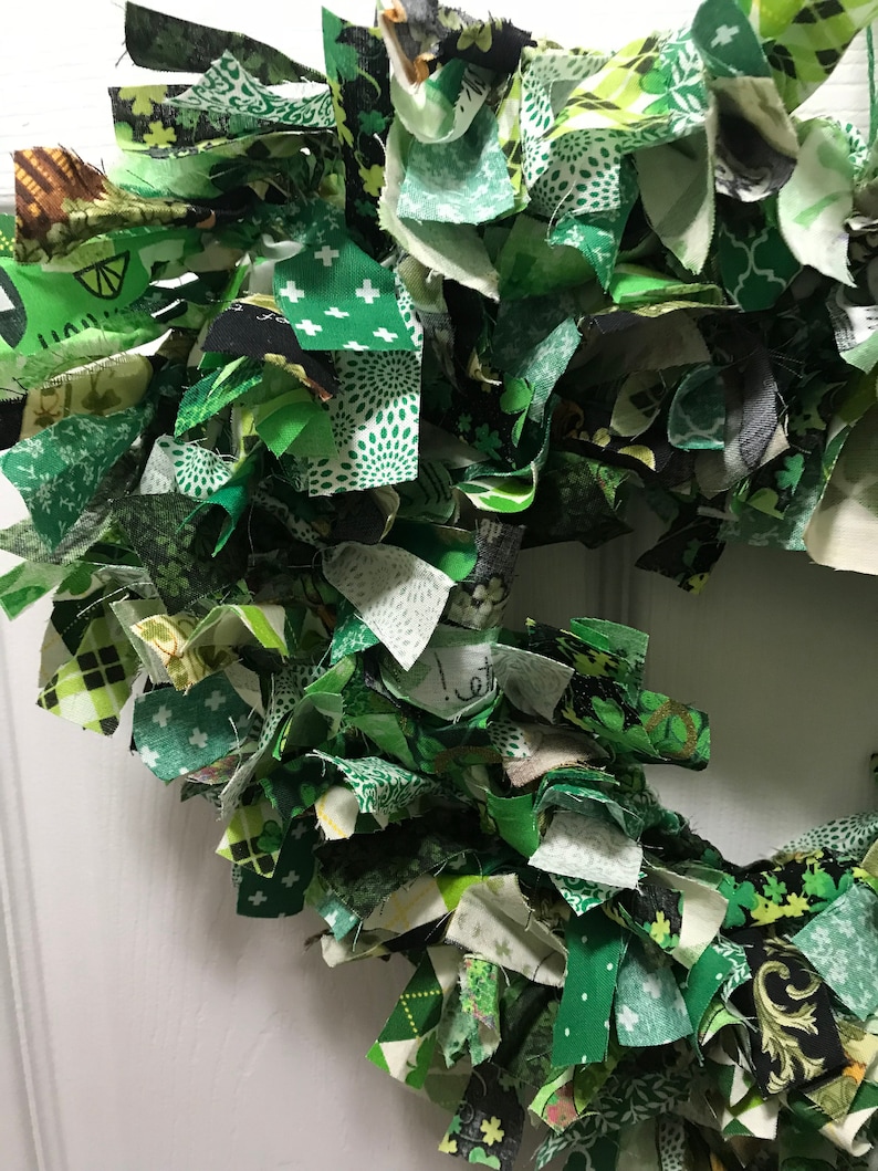 St Patricks Day Heart Wreath