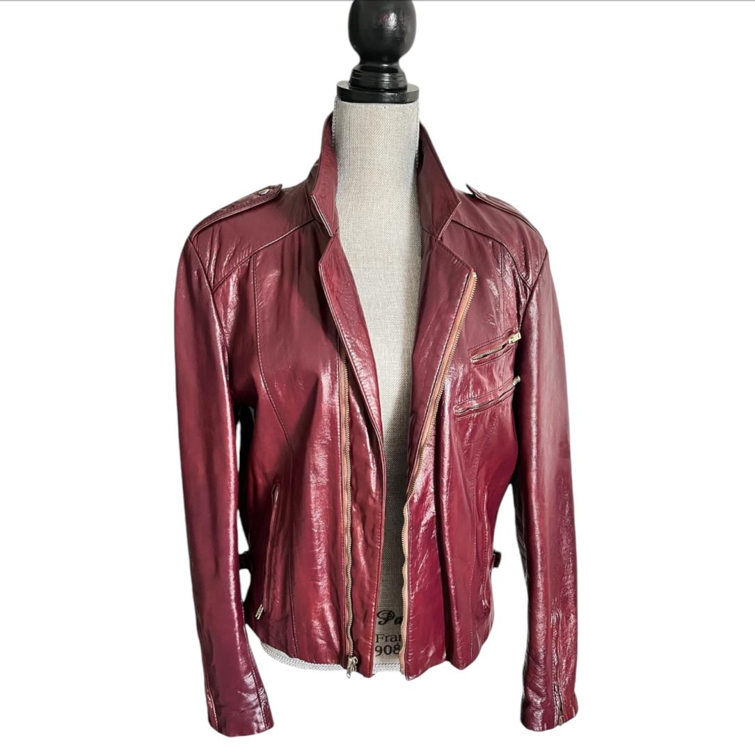 Vintage Hand Painted Leather Jacket - Etsy