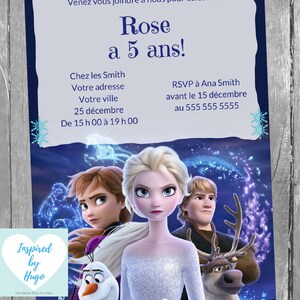Invitation La Reine Des Neiges Fete D Anniversaire Disney Etsy Invitation La Reine Des Neiges Fete D Anniversaire Disney Etsy