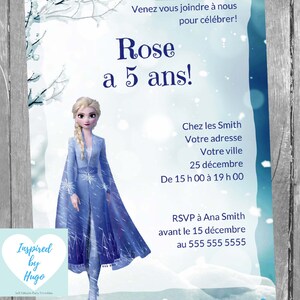 Invitation La Reine Des Neiges Fete D Anniversaire Disney Etsy Invitation La Reine Des Neiges Fete D Anniversaire Disney Etsy