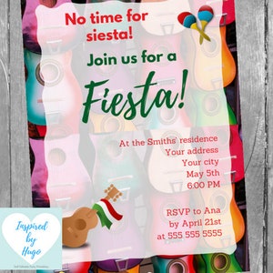 Mexican Fiesta Invitation, Fiesta Invitation, Mexican Party Invitation, Fiesta Mexicana, INSTANT DOWNLOAD Editable Invitation to Personalize