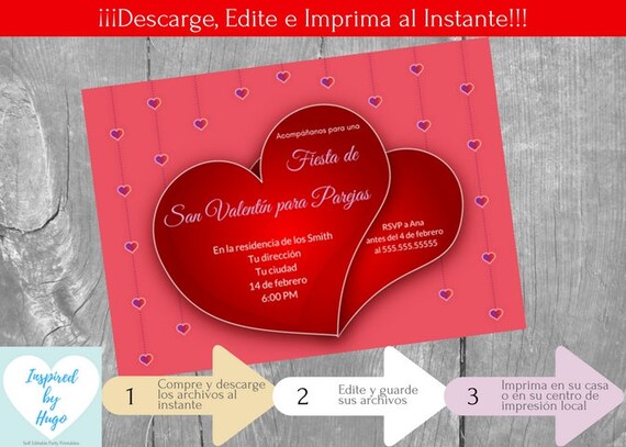 Invitación Fiesta San Valentín Para Parejas Ideas Fiesta De - Etsy Australia Invitación Fiesta San Valentín Para Parejas Ideas Fiesta De - Etsy Australia