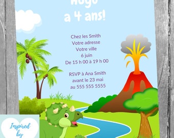 Invitation de Clown fête d'anniversaire enfants, Fête de Cirque, Téléchargement