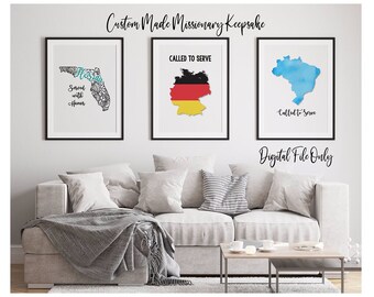 Digital Missionary Farewell Party Decor ~ Custom Made Missionary Farewell or Homecoming Sign ~ Missionary Party Decor ~ Missionary Keepsake