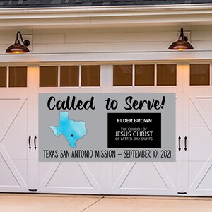 Missionary Called to Serve Banner for Elder or Sisters ~ Missionary Farewell Sign ~ Farewell Party Banner ~ Vinyl Banner Shipped 2 Your Home