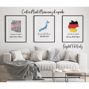 Digital Custom Missionary Farewell Party Decor ~ Missionary Homecoming Sign ~ Personalized Missionary Wall Art ~ Digital Missionary Keepsake