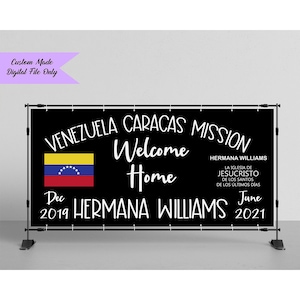 Digital Welcome Home Missionary Banner ~ Missionary Nametag Homecoming Sign ~ Airport Homecoming Banner ~ Elder or Sister ~ Digital Only