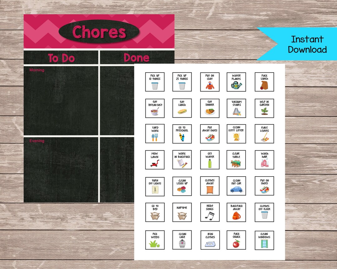 chore-chart-to-do-list-printable-1-inch-digital-collage-etsy-portugal