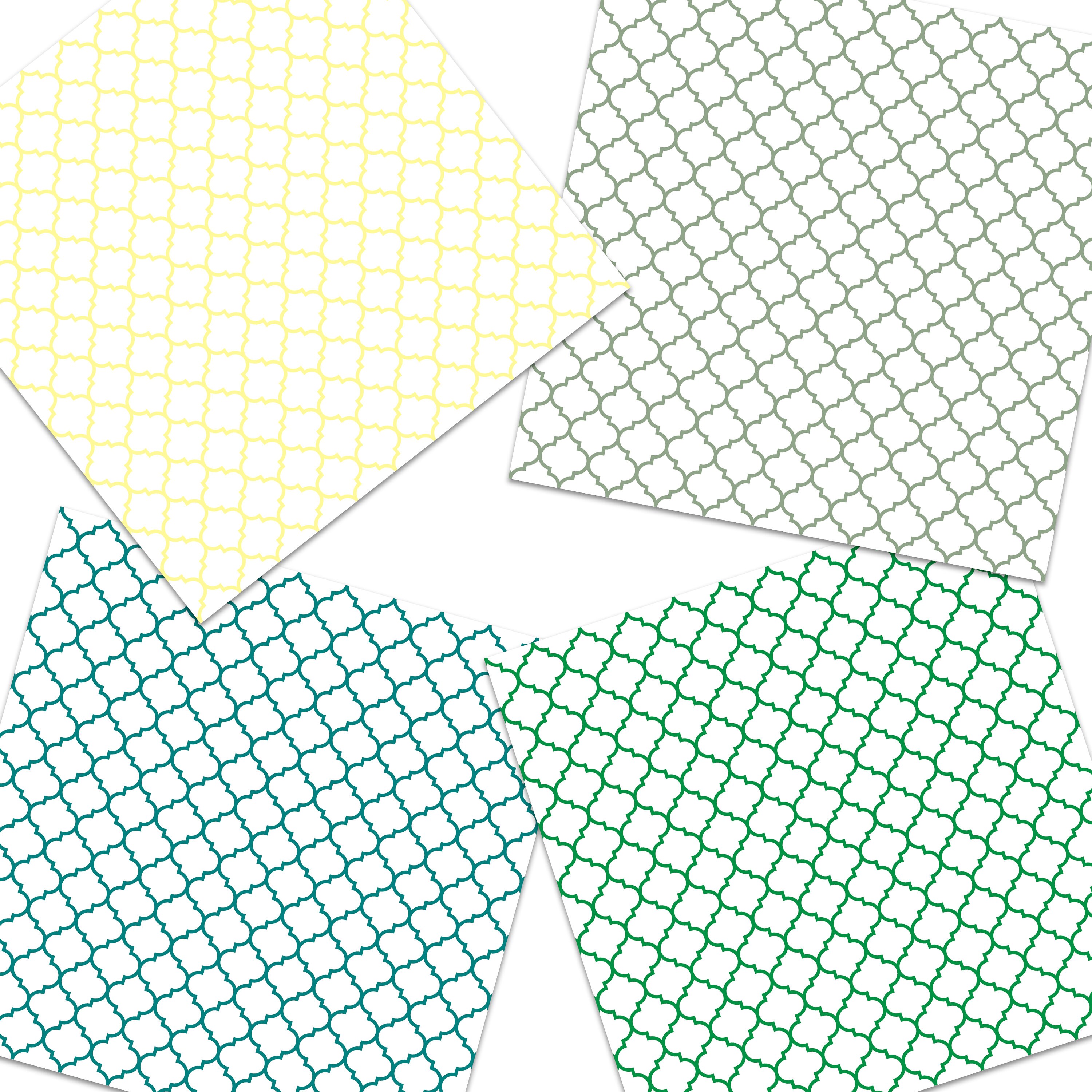Colored Trellis Digital Paper Pack Commercial Use 300 Dpi 12 by 12 in ...