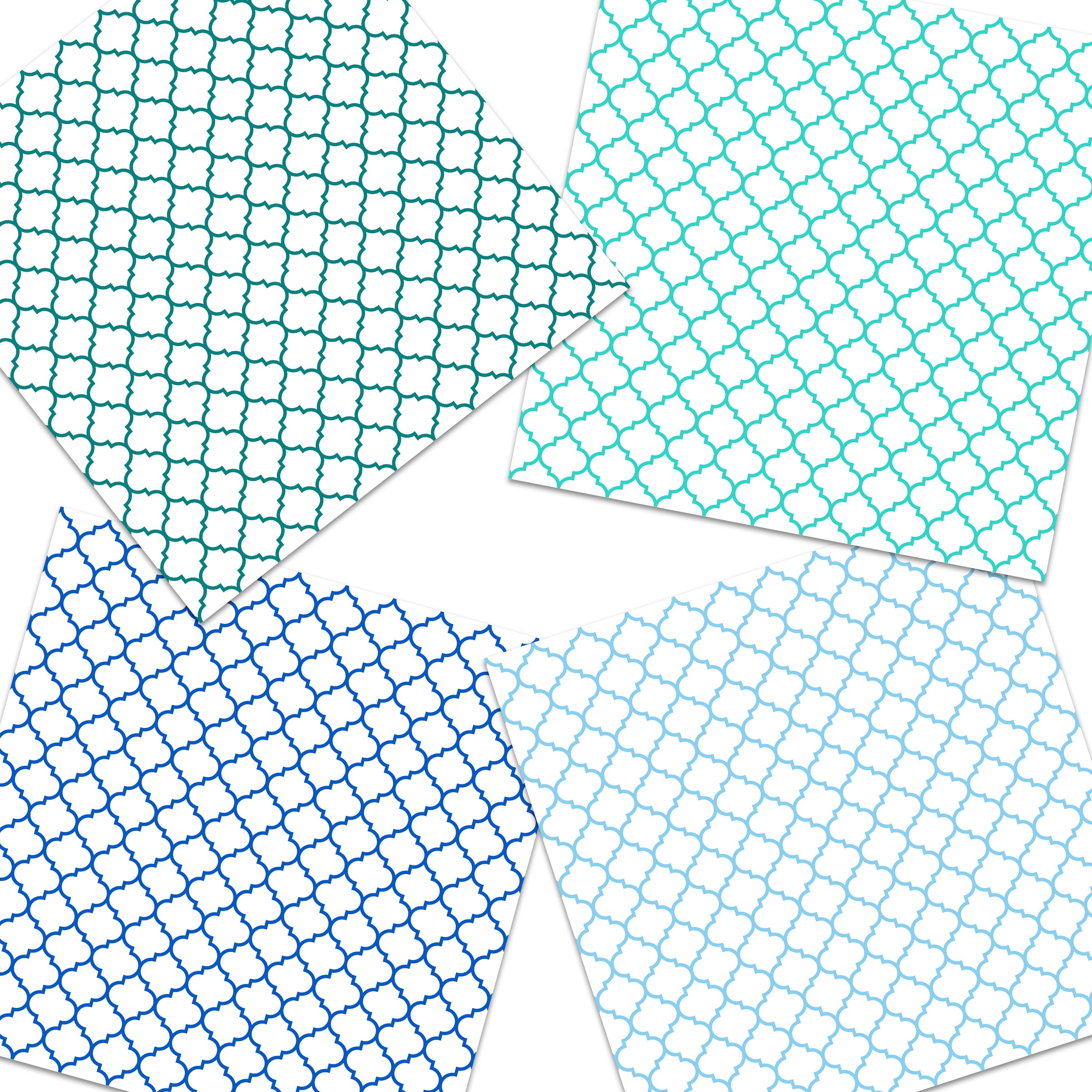 Colored Trellis Digital Paper Pack Commercial Use 300 Dpi 12 by 12 in ...