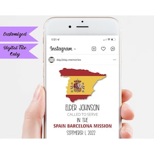 Instagram Called to Serve Mission Reveal ~  Facebook Missionary Announcement ~ Custom Made Missionary Social Media Announcement