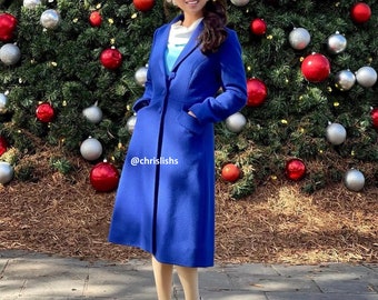 Audrey Coat in blue matching dress size XS