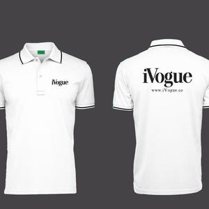 Custom Logo Polo Shirts – Bulk Order – Men’s or Women’s Fit – 24 Pieces Minimum – Printed Logo Uniforms | Corporate Shirt | Business logo