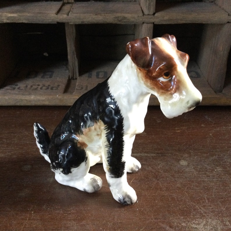 Vintage Napco Springer Spaniel Wire Haired Fox Terrier Figurine M1758