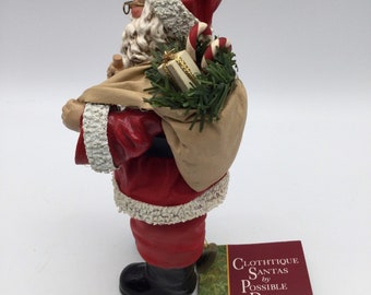 Retired 1993 Clothtique Possible Dreams Santa / Artist Signed