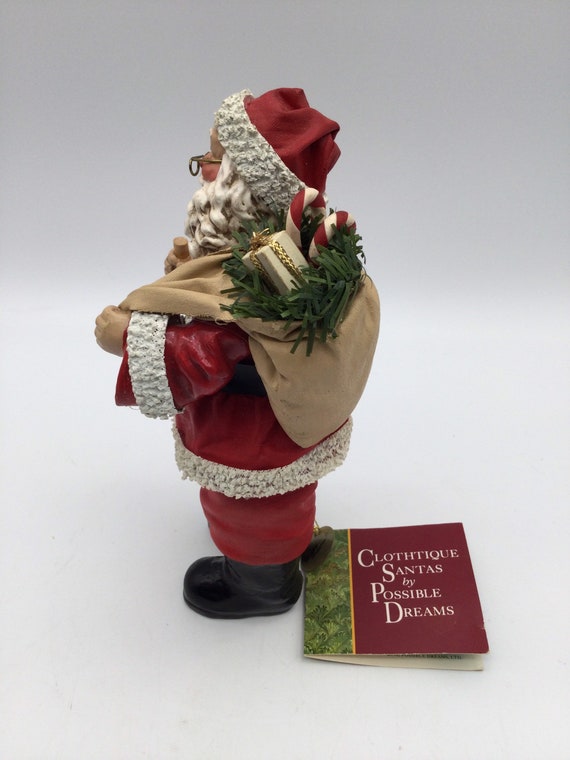 Retired 1993 Clothtique Possible Dreams Santa / Artist Signed
