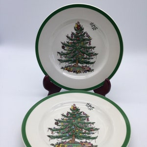 4 Spode--Christmas Tree--England--Set of -Salad Plates---Five Sets Available 