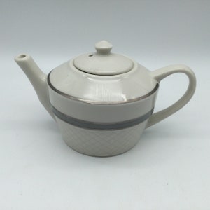 Vintage Jackson Custom China Restaurantware  Diamond Pattern Coffee Pot / Teapot