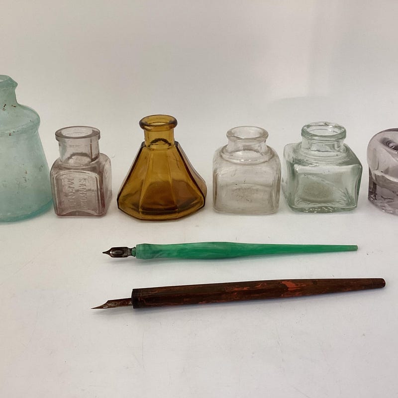 Antique Ink Bottle - Etsy