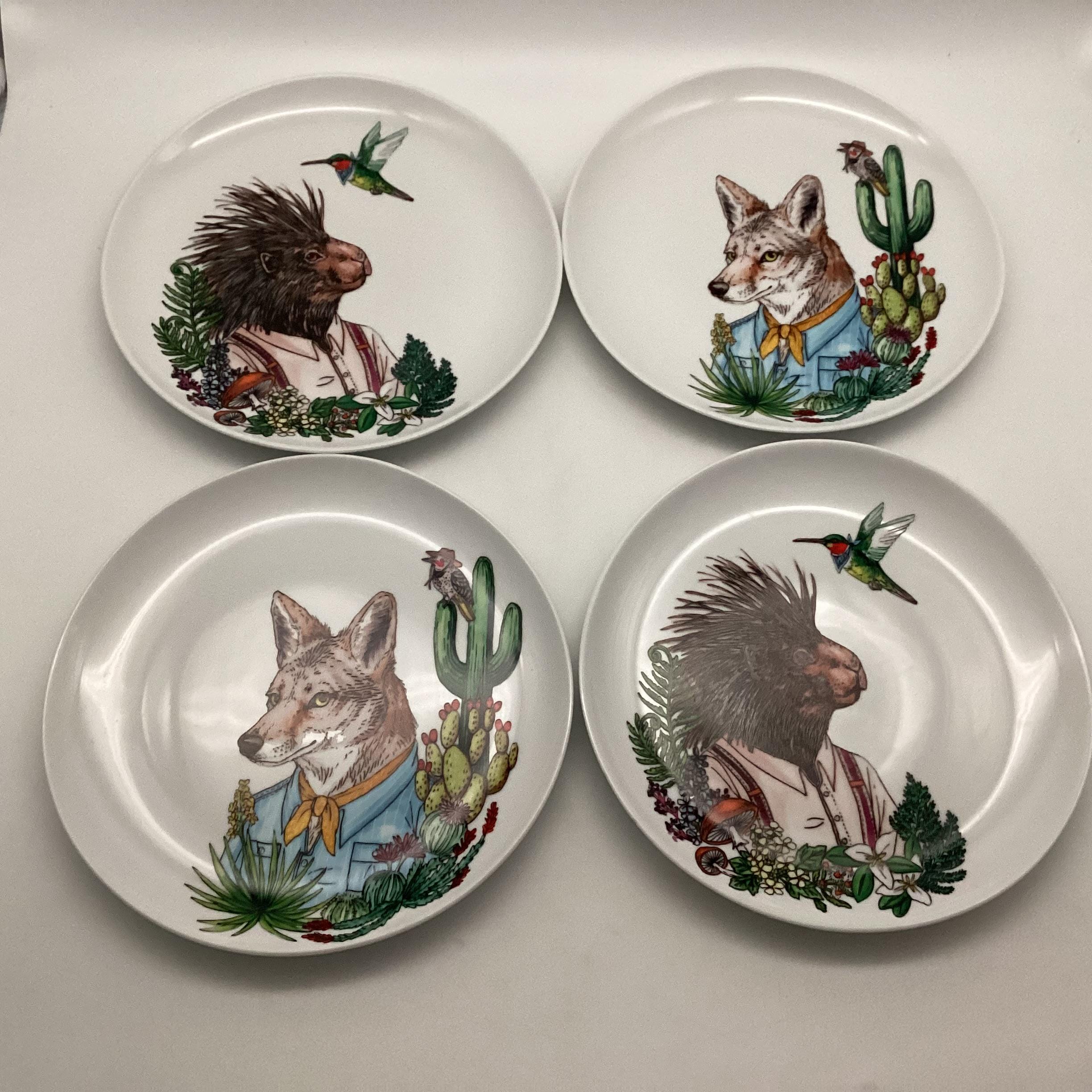 Dapper Animal Plates