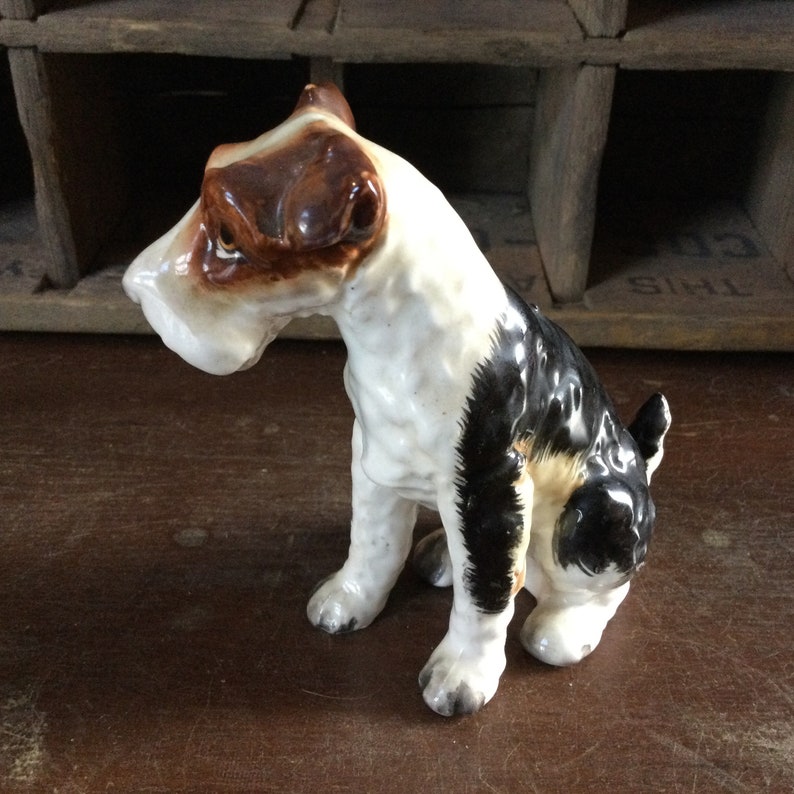 Vintage Napco Springer Spaniel Wire Haired Fox Terrier Figurine M1758