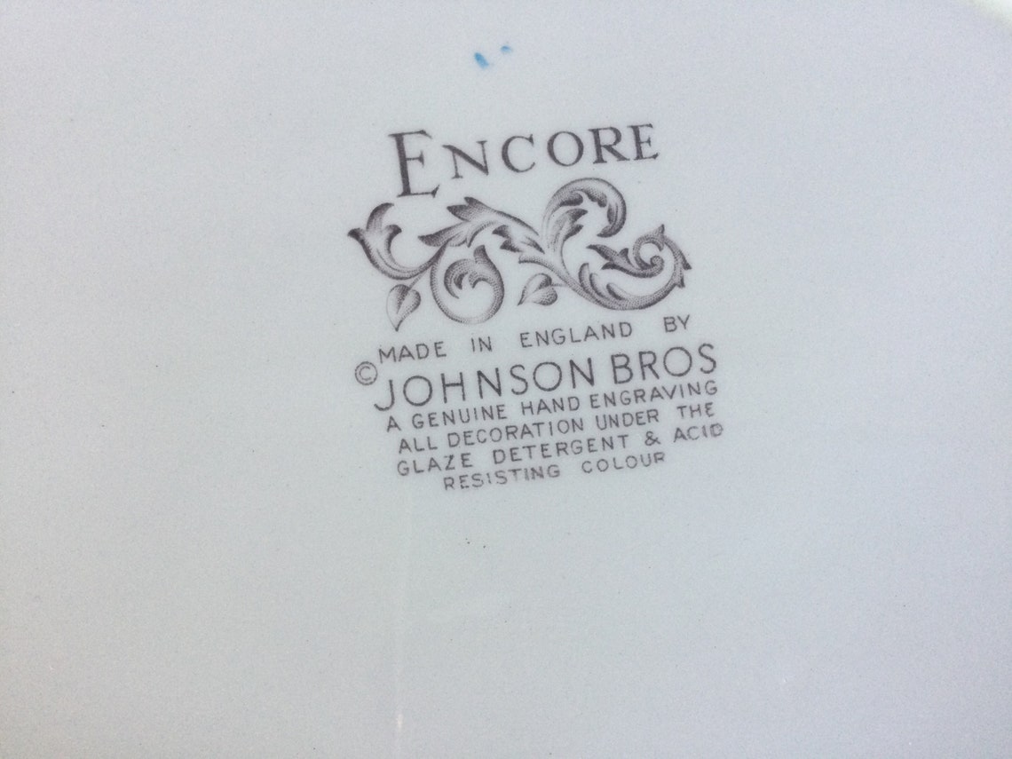 Vintage Johnson Brothers England Encore Pattern / Regency Etsy