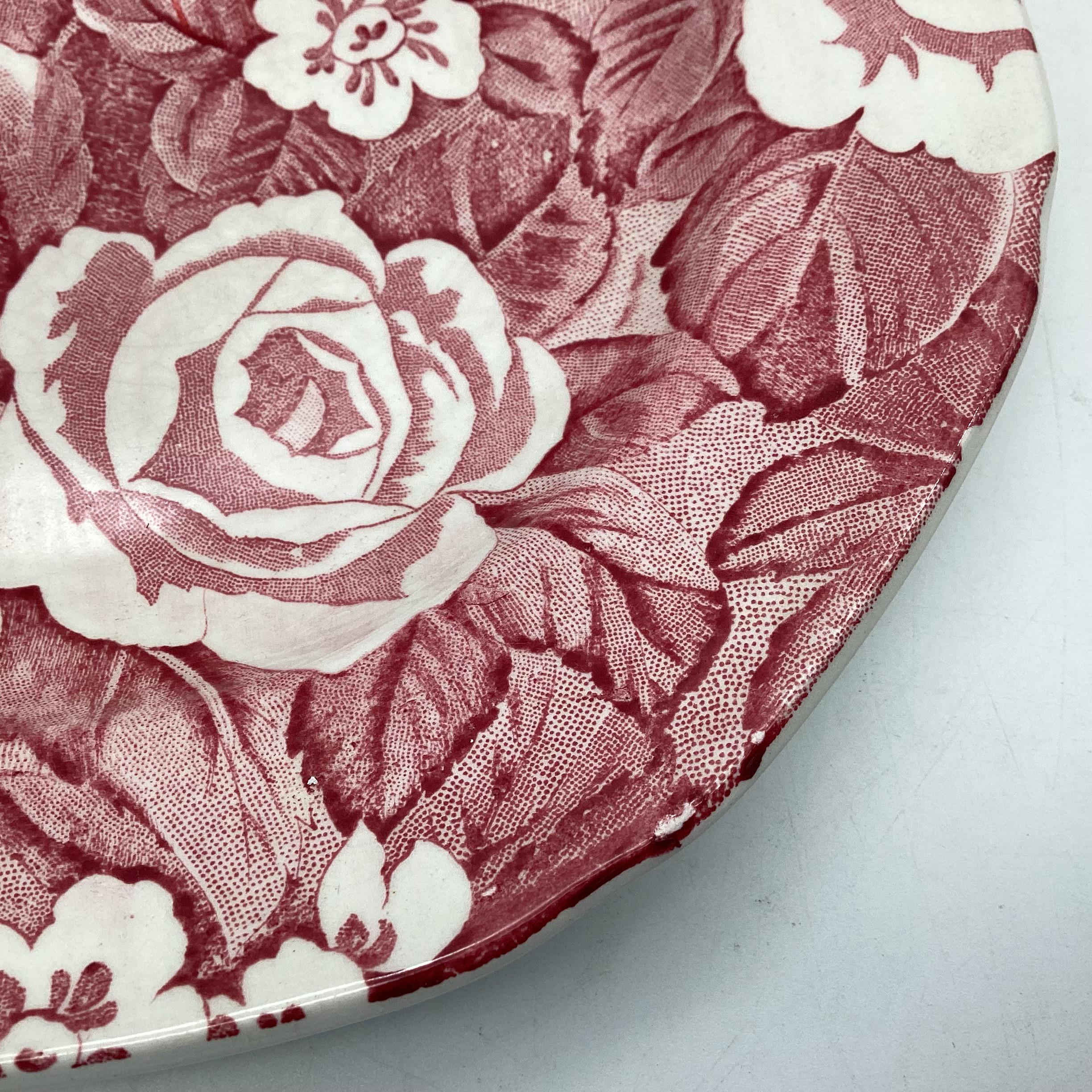 Vintage Burleigh Staffordshire England Pair of Salad Plates