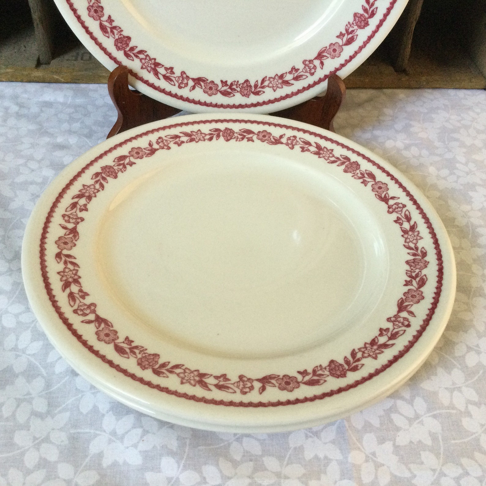 Vintage Buffalo China Set of 3 Luncheon Plates 9 / Kenmore / Etsy
