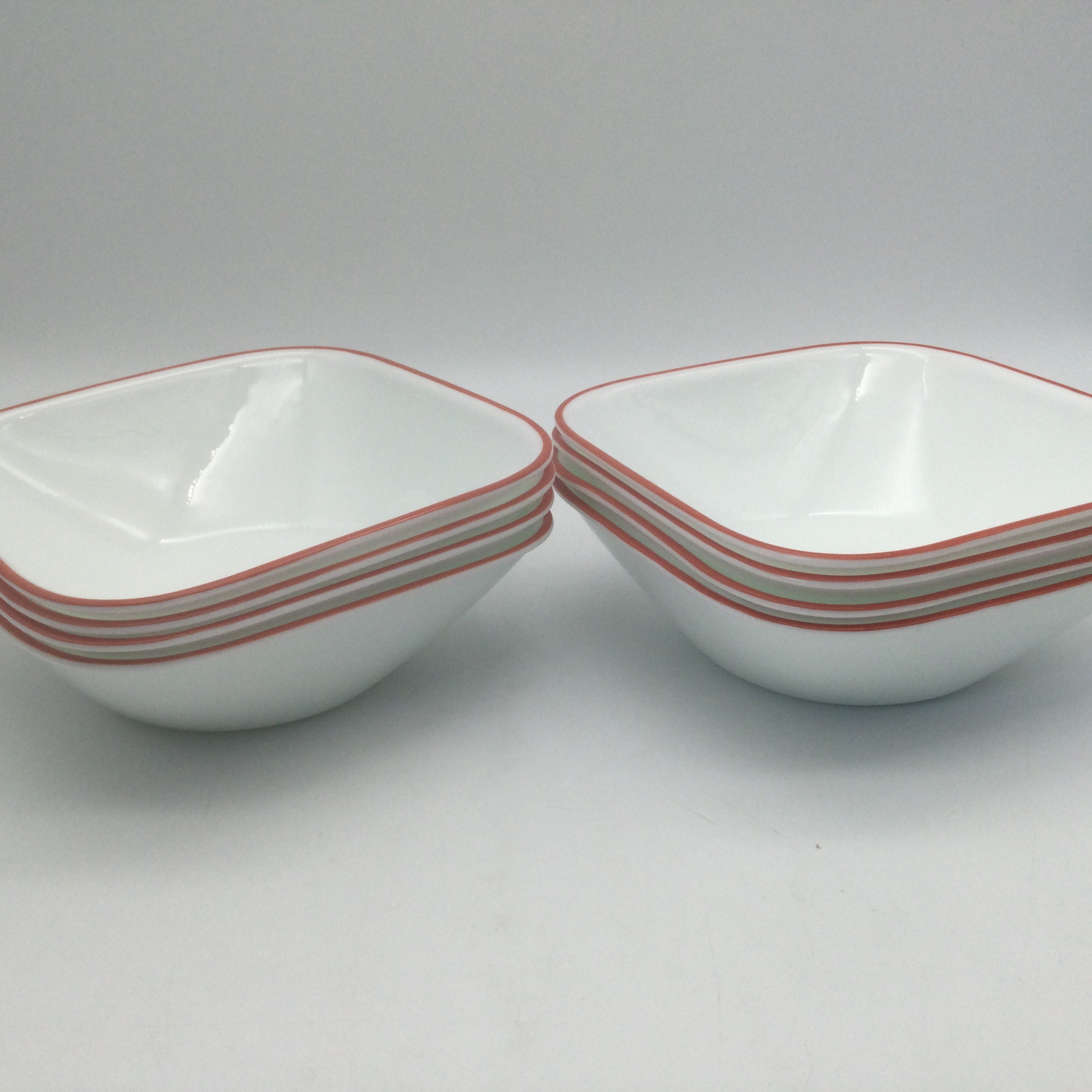 Vintage Corelle Matilda Set of 8 Square Bowls Discontinued Etsy