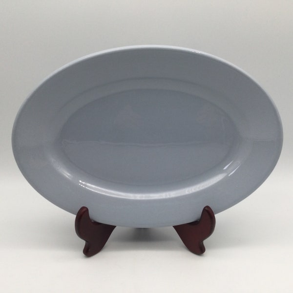 Vintage Buffalo China Oval Platter / 11.5” /  Lune Blue   / Restaurant Ware / 1960’s