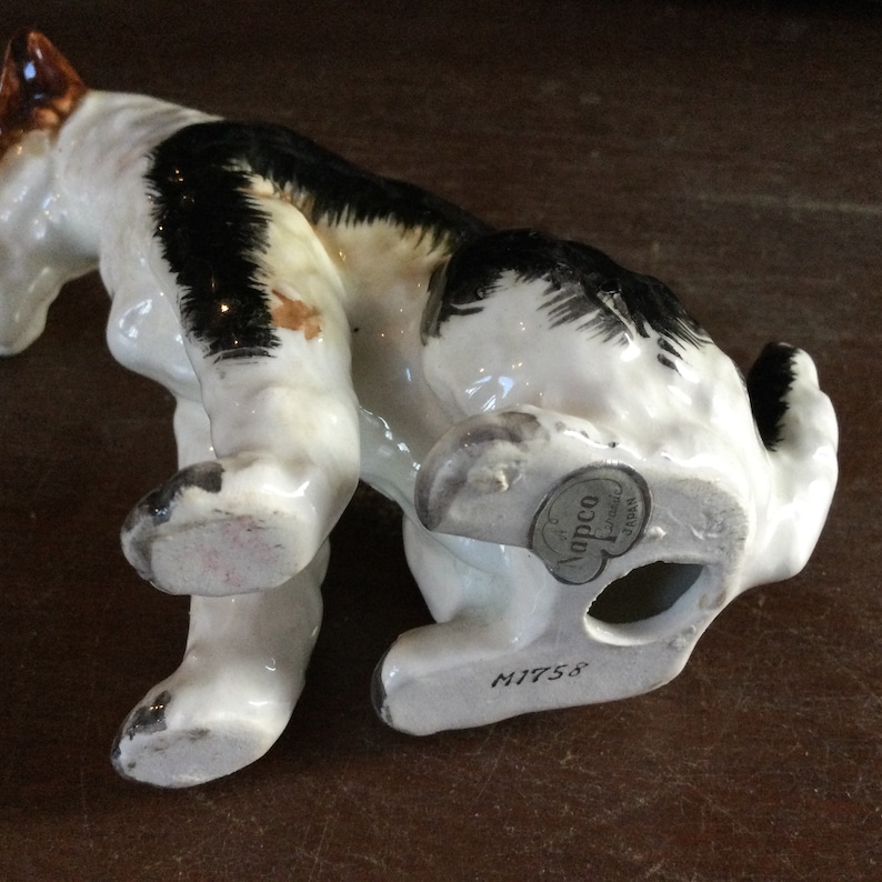 Vintage Napco Springer Spaniel Wire Haired Fox Terrier Figurine M1758