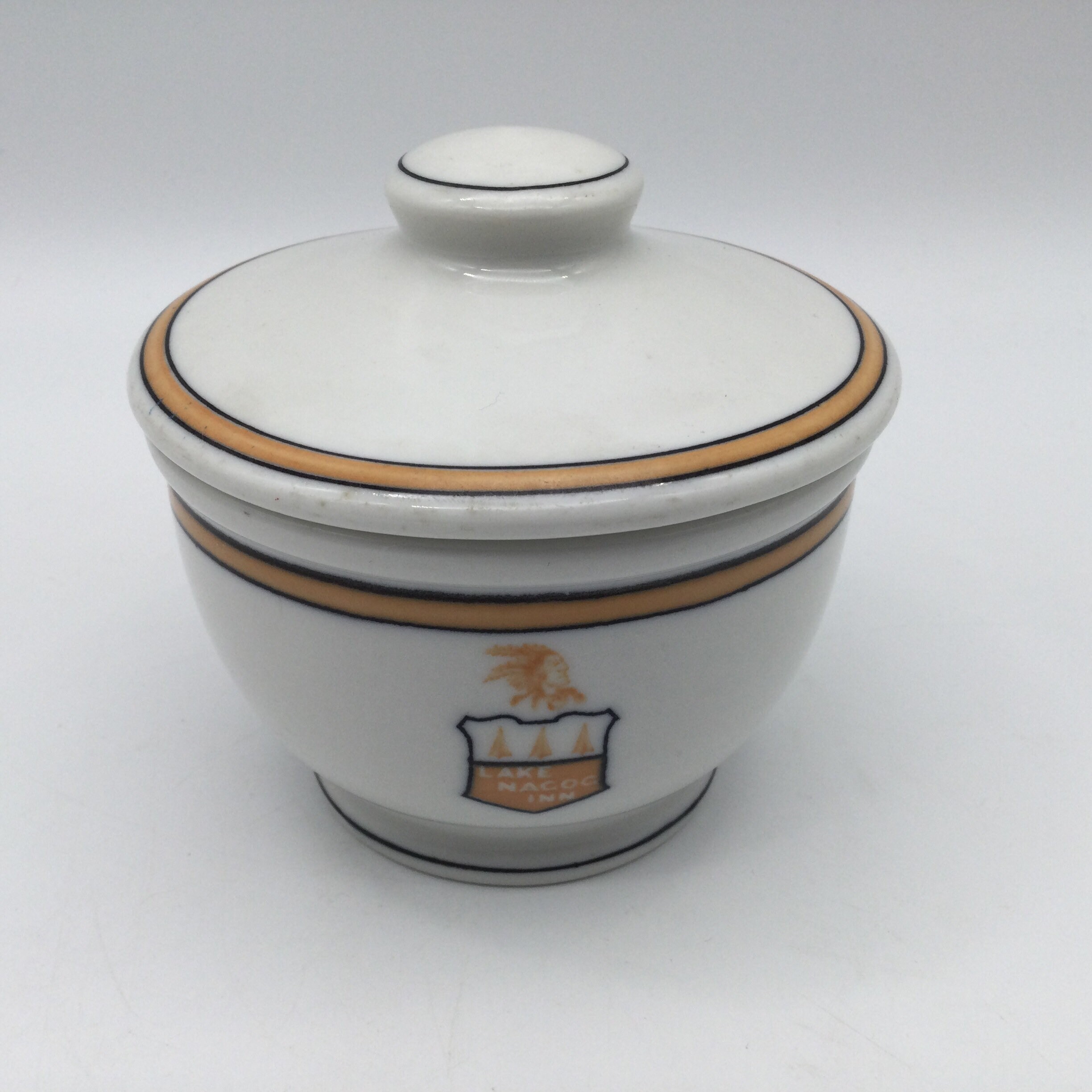 Vintage Syracuse Pottery Co. OPCO Lake Nagog Inn Covered Sugar Etsy